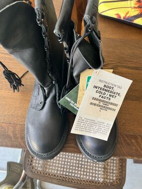 GORE-TEX Black Lace-Up Combat Boots